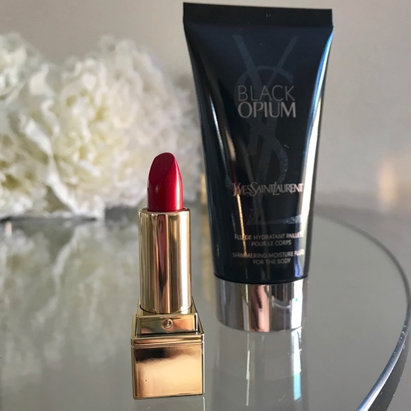Yves Saint Laurent Red Lipstick And Moisturizer - Picture 4 of 7